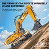 ADTHLIER Adult Metal Mini 1:50 Remote Control Excavator is a Screw-Driven Excavator that Comes with Two Batteries and a Carrying case. It's an for Model Enthusiasts and Children view 4