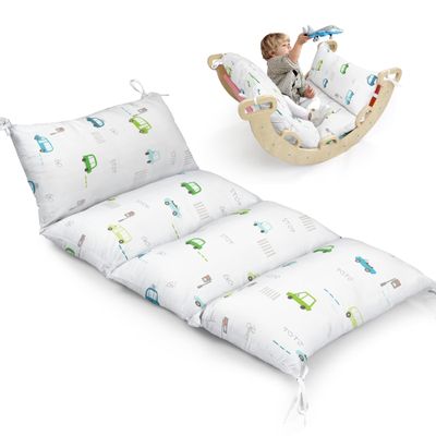 BlueWood Cushion for Climbing Arch, Montessori Philosophy Soft and Non-Slip Pillow for Kids, Pikler Cushion for Reading, Playing, Games, Parties (Car)