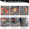 Jendfert 250 300 350 400 450 500 MM Portable Tree Climbing Spikes, Tree Climber Equipment for Tree Work/Picking Fruit/Outdoor Jungle, Adjustable Tree Climbing Training Set(400mm/15.7) view 2