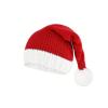 4 Pack Christmas Santa Hat, Classic White Red Knitted Beanie Plush Hats for Christmas Gifts,Holiday Santa Hat Party Decorations view 2