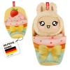 Heless Monster Styles 7524 - Doll Sleeping Bag in Cupcake Design with Strawberry with Loop, Kawaii Set for Monsters Size 15 cm view 1
