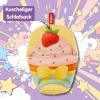 Heless Monster Styles 7524 - Doll Sleeping Bag in Cupcake Design with Strawberry with Loop, Kawaii Set for Monsters Size 15 cm view 3