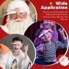 TOYANDONA Santa Claus Eyebrows - 2 Pairs Self Adhesive White Plush Fake Santa Eyebrows for Christmas Party Cosplay Costume Accessories Props view 4