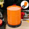 Abaodam Creative Orange Dice Shaking Holder with Base Large Capacity Can-Shaped Dice Cups for Bar Casual Play Ktv and Indoor Entertainment view 3