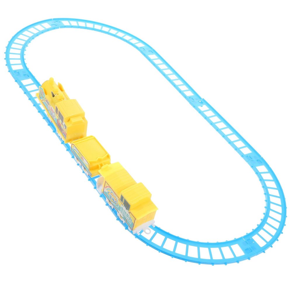 KONTONTY Electric Train Set for Creative Spliced Tracks Rail Train Set for Imaginative Play and Home Decoration Suitable for Boys and