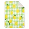 CUPADA Baby Blankets Infant Blanket Lemon Checkered Flower Green Toddler Blankets Soft Warm Personalized Nap Blanket for Daycare Stroller Cover view 1