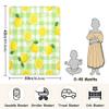 CUPADA Baby Blankets Infant Blanket Lemon Checkered Flower Green Toddler Blankets Soft Warm Personalized Nap Blanket for Daycare Stroller Cover view 2