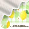 CUPADA Baby Blankets Infant Blanket Lemon Checkered Flower Green Toddler Blankets Soft Warm Personalized Nap Blanket for Daycare Stroller Cover view 3