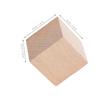 Abaodam 15pcs Natural Beechwood Geometric Shapes Blocks Wooden Cubes for Stacking Spatial Awareness Montessori Educational for Preschool Elementary Classroom Home Use view 2
