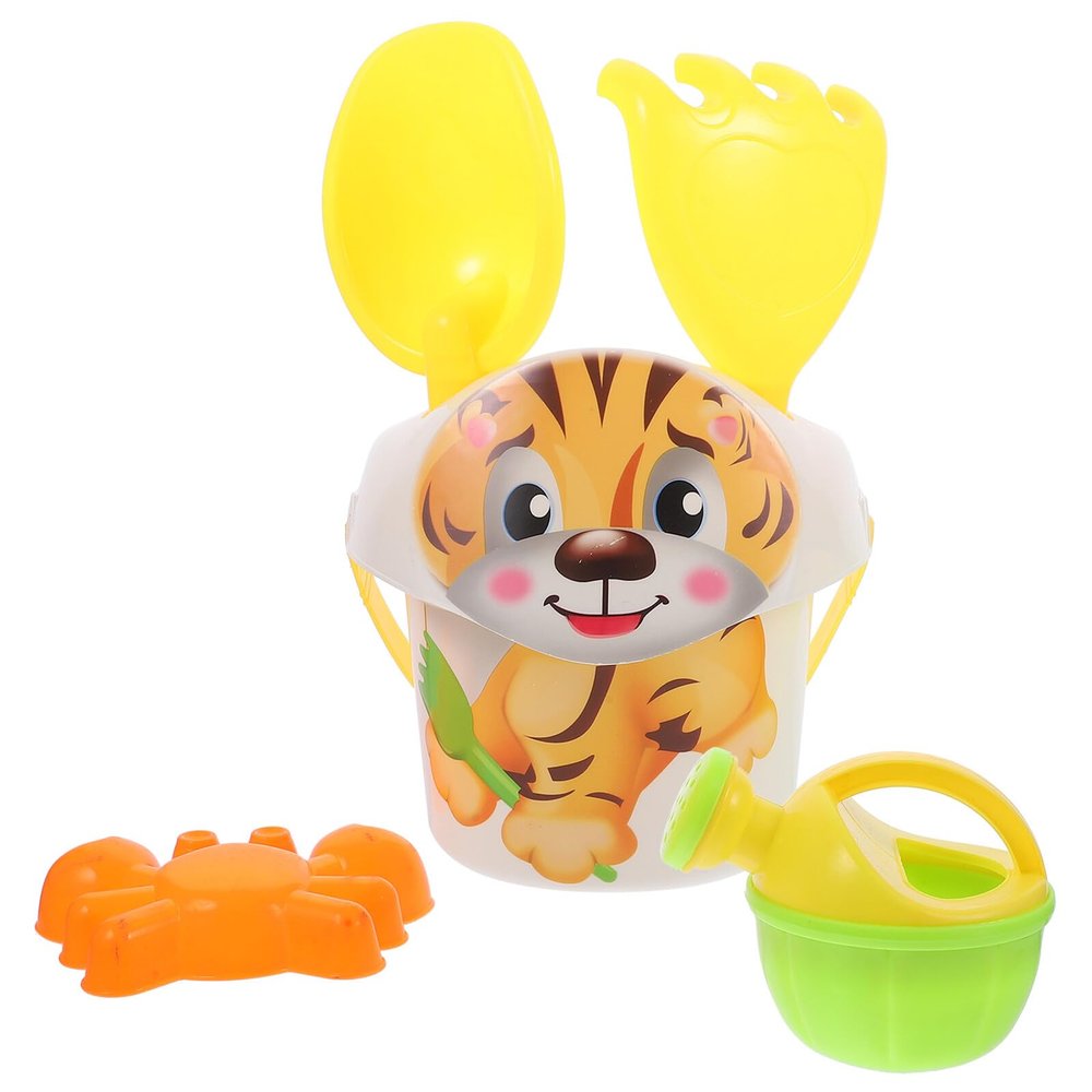 BESPORTBLE Beach Kit with Plastic Sand Shovels Bucket and Animal Molds for Outdoor Play Lightweight Beach for Park Backyard and Party Favors