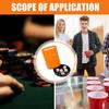 Abaodam Creative Can-Shaped Dice Shaking Cups with Dice and Base Smooth Portable Holder for Bar Party Ktv Games and Home Entertainment view 2