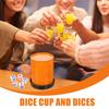 Abaodam Creative Can-Shaped Dice Shaking Cups with Dice and Base Smooth Portable Holder for Bar Party Ktv Games and Home Entertainment view 4