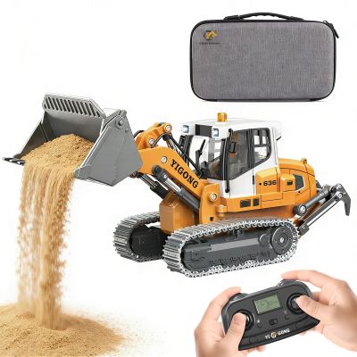 ADTHLIER 1:50 Scale Remote Control Loader - MiniatureConstruction Vehicle, Fully Functional, Realistic Moving Parts, LEDLights, 2.4GHz Frequency, Perfect for Kids and Collectors