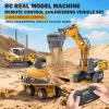 ADTHLIER 1:50 Scale Remote Control Loader - MiniatureConstruction Vehicle, Fully Functional, Realistic Moving Parts, LEDLights, 2.4GHz Frequency, Perfect for Kids and Collectors view 3