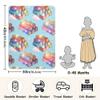 CUPADA Baby Blankets Infant Blanket Colorful Logs with Sparkles Sky Toddler Blankets Soft Warm Personalized Nap Blanket for Daycare Stroller Cover view 2