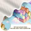 CUPADA Baby Blankets Infant Blanket Colorful Logs with Sparkles Sky Toddler Blankets Soft Warm Personalized Nap Blanket for Daycare Stroller Cover view 3