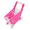 Abaodam Mini Shopping Cart for Buildable Structure Lightweight Plastic Handcart for Indoor Outdoor Play Enhances Dexterity Problem Solving and Social Skills Pink Utility Trolley Model for view 1