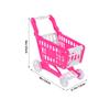 Abaodam Mini Shopping Cart for Buildable Structure Lightweight Plastic Handcart for Indoor Outdoor Play Enhances Dexterity Problem Solving and Social Skills Pink Utility Trolley Model for view 2
