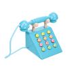 Yardwe Simulation Mushroom Telephone Pretend Plaything for Safe Material Intelligence Training Phone Model for Playing House and Interaction Blue view 1