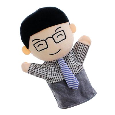 Abaodam Adorable Family Hand Puppet Plush Interactive Hand Doll for Storytelling and Early Education Comfortable Wear Creative Cartoon Design for Nursery and Kindergarten Play
