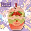 Heless Monster Styles 7523 - Doll sleeping bag in matcha design with strawberries, with loop, kawaii set for monsters size 15 cm view 3