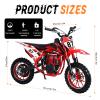 49cc 4-Stroke Kids Dirt Bike for Ages 8-14, Gas Powered Pit Bike & Mini Dirt Bike with 10" Off-Road Tires, Front & Rear Disc Brakes & Soft Seat Cushion view 2