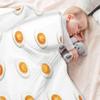 CUPADA Baby Blankets Infant Blanket Boiled Egg Pattern Toddler Blankets Soft Warm Personalized Nap Blanket for Daycare Stroller Cover view 4