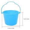 Abaodam 6pcs Lightweight Small Buckets for Reusable Sand Digging Buckets for Beach Backyard Outdoor Water and Sand view 2