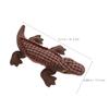 Angoily Squeaky Alligator Plush Dog with Realistic Sounds Soft Stuffed Animal Chew for Teething Puppies and Dogs of All Interactive Pet for Play and Companionship view 2