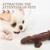 Angoily Squeaky Alligator Plush Dog with Realistic Sounds Soft Stuffed Animal Chew for Teething Puppies and Dogs of All Interactive Pet for Play and Companionship view 3