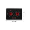 FAVOMOTO Simulated Induction Cooker with Luminous, Realistic Kitchen Playset Induction Cooker Toy with Light for Kids Kitchen Role Playing Cooking Toy view 2