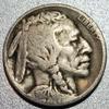 1927 Buffalo Nickel, United States Five Cents Coin, Vintage Currency view 1