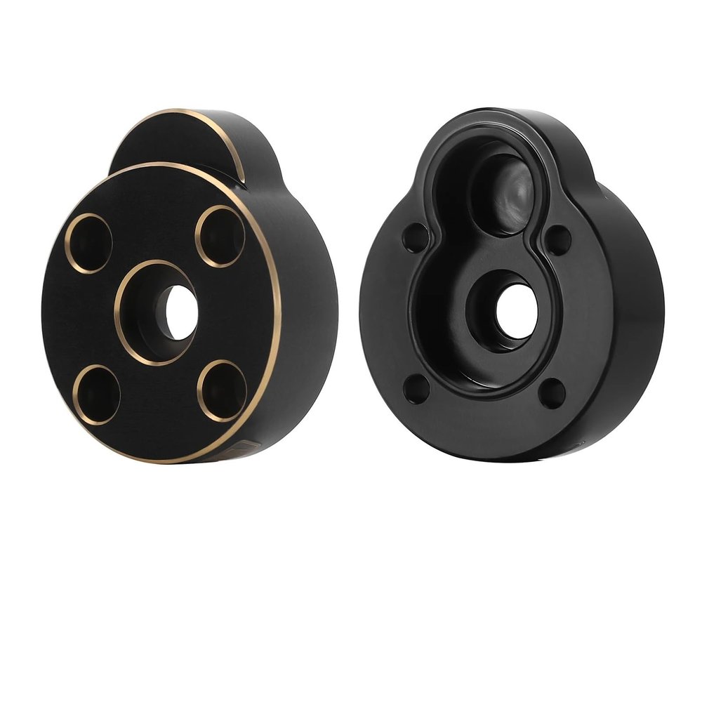 Black Coating Brass Outer Portal Drive Housing Axle Cover 23g for 1/24 1/18 RC Crawler for FMS FCX24 FCX18 (FCX24-01)