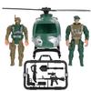 Abaodam Mini Military Helicopter and Soldier for Boys Plastic Special Forces Figures Educational Battle Playset for Imaginative and Cognitive Development view 1