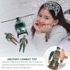 Abaodam Mini Military Helicopter and Soldier for Boys Plastic Special Forces Figures Educational Battle Playset for Imaginative and Cognitive Development view 3
