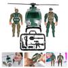 Abaodam Mini Military Helicopter and Soldier for Boys Plastic Special Forces Figures Educational Battle Playset for Imaginative and Cognitive Development view 4