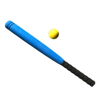 Beaupretty Baseball Set Blue Soft EVA Bat and Ball for Improving Batting Skills Hand-Eye Coordination Backyard Indoor Play