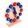 BESPORTBLE Portable Wooden Clock for Learning to Tell Educational Sturdy Wood Clock Model for Kindergarten and First Grade Students Safe Non-Toxic Teaching Aid for Classroom and Home Use view 1