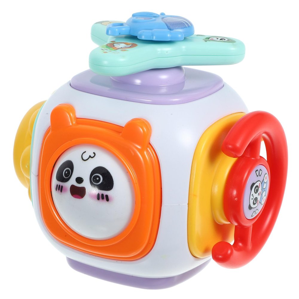 Vaguelly Montessori Busy Cube Sensory for Early Learning Educational Activity Fine Motor Skills Practice Safe Plastic Preschool and Travel for Boys