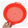 Abaodam 2pcs Plastic Sand Sieve Beach for Fine Mesh Sand Strainer for Outdoor Play in Blue and Red and Impurity Filtration view 3