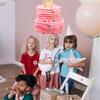Abaodam Mini Pull String Pinata Box for Birthday Party Decoration Unicorn Pattern Pinata Fun Candy and Confetti Filled Game for Boys and Celebration view 3
