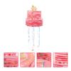 Abaodam Mini Pull String Pinata Box for Birthday Party Decoration Unicorn Pattern Pinata Fun Candy and Confetti Filled Game for Boys and Celebration view 4