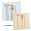 Abaodam 6pcs Dinosaur Digging Tools Kit for Stem Educational Archaeological Excavation with Wood Hammer Chisel and Brush Safe Paleontology for Boys and Dino Garden Excavation Play view 3