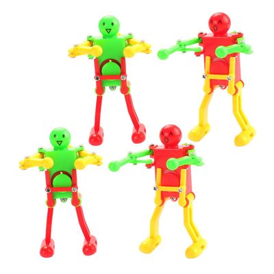 TOYANDONA 4pcs Wind Up Dancing Clockwork Robot for Adults Fun Lightweight and Compact Design Promotes Creativity and Social Skills Suitable for Boys Random Color