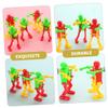 TOYANDONA 4pcs Wind Up Dancing Clockwork Robot for Adults Fun Lightweight and Compact Design Promotes Creativity and Social Skills Suitable for Boys Random Color view 3