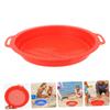 Beaupretty 2pcs Plastic Sand Sifters Fine Mesh Sand Sieves for Beach Outdoor Strainers Blue Red view 4