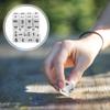 BESPORTBLE 30pcs White Acrylic Dice with Arabic Numerals Smooth Rolling Game Props for Board Games Teaching Parties and Logic Activities view 3