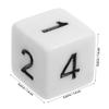 BESPORTBLE 30pcs White Acrylic Dice with Arabic Numerals Smooth Rolling Game Props for Board Games Teaching Parties and Logic Activities view 4