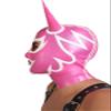AiCc stylists Halloween Latex Mask Double Cone-Ish Rubber Hood Back Zipper Cosplay (XL) view 2