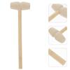 Uonlytech 36pcs Wooden Mallet Hammer for Boys and Natural Smooth Mini Wooden Hammers for Hand-Eye Coordination Safe Interactive Plaything view 4